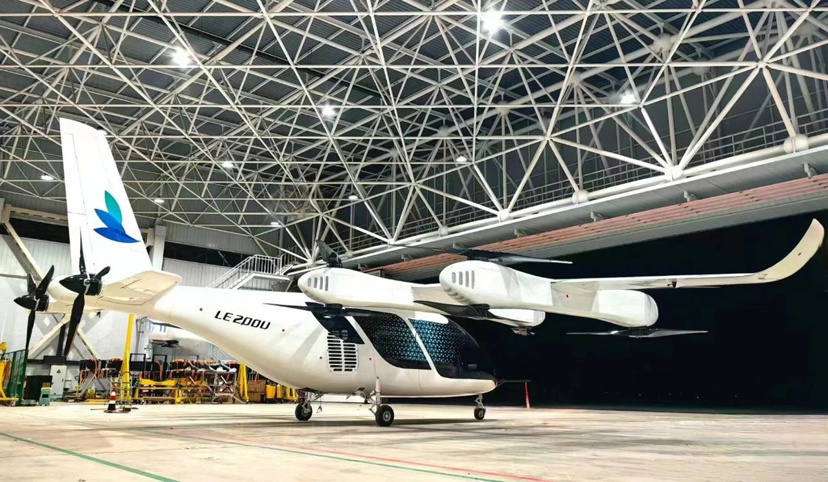 LE2000 passenger eVTOL prototype aircraft LE2000 passenger eVTOL prototype aircraft